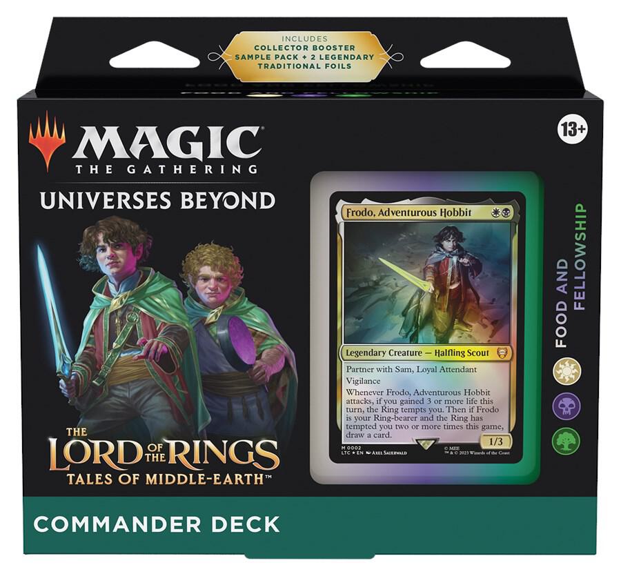 The Lord of the Rings Tales of Middle earth Commander Deck Food and Fellowship