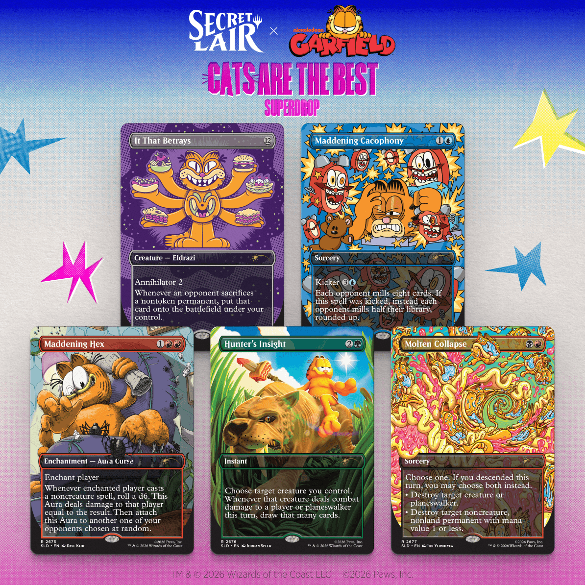 Secret Lair Drop Garfield Our Only Thought is to Entertain You