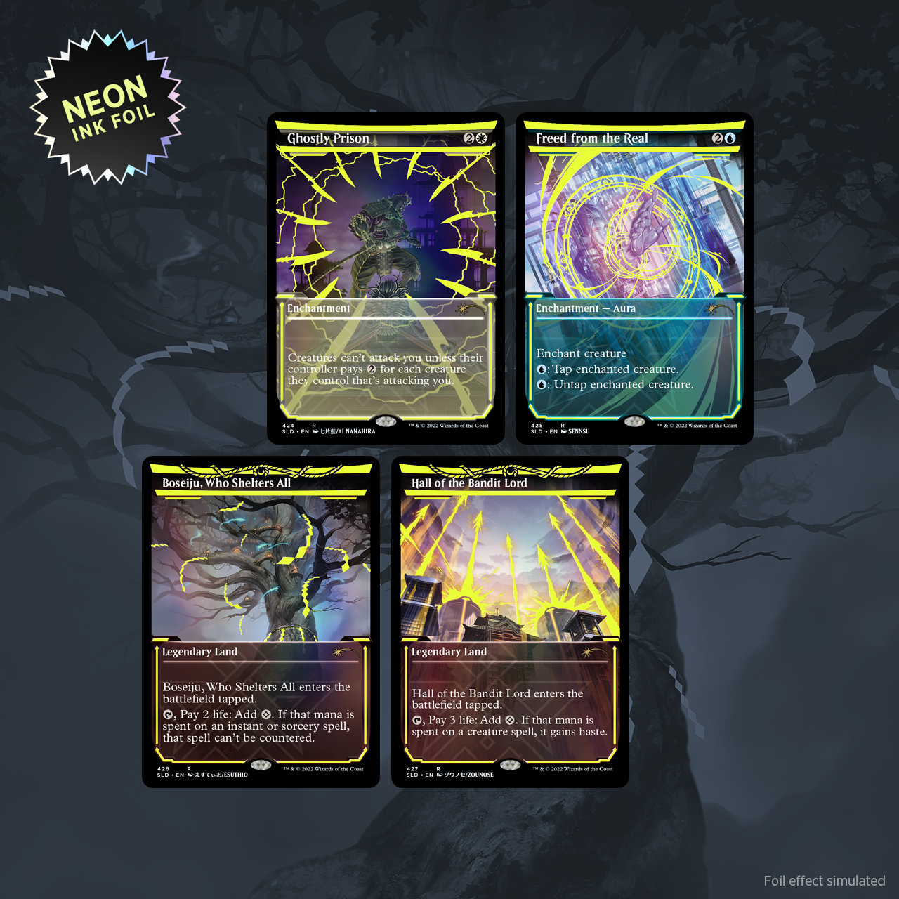Secret Lair Drop Showcase Neon Dynasty Neon Ink Foil