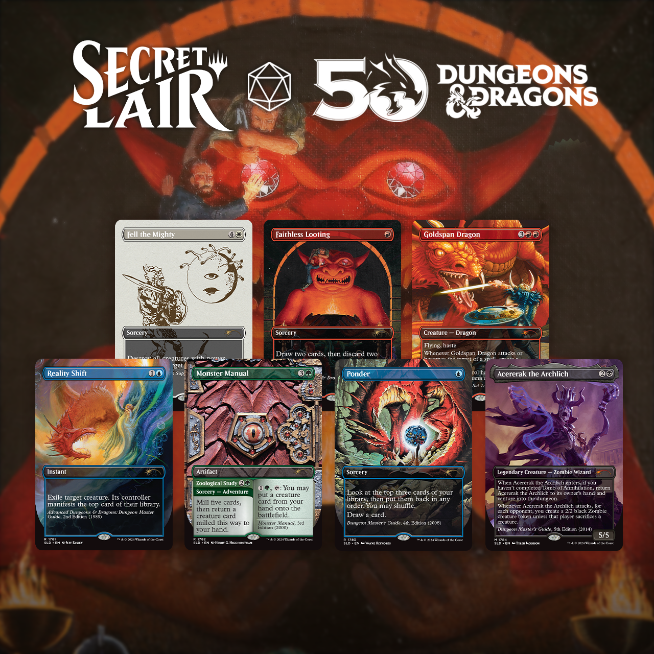 Secret Lair Drop Secret Lair x Dungeons and Dragons An Exhibition of Adventure