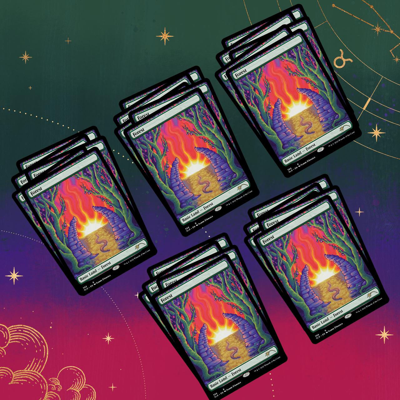Secret Lair Bundle Astrology Lands Taurus