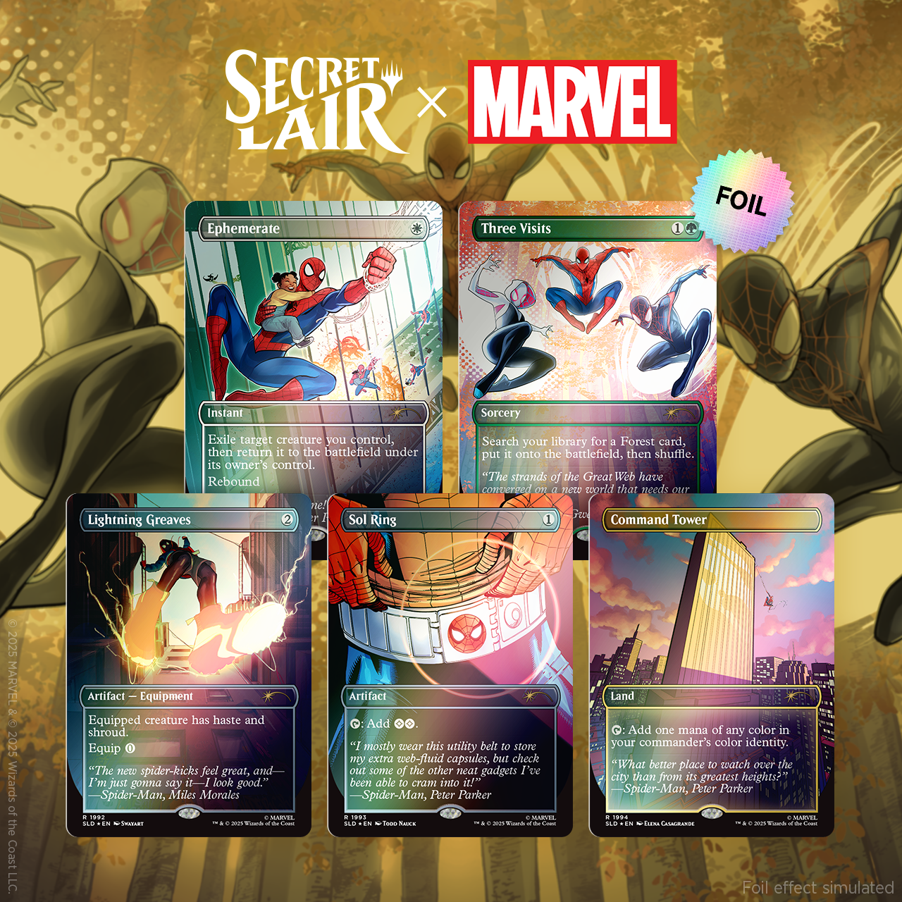 Secret Lair Drop Secret Lair x Marvels Spider-Man Heroic Deeds Foil