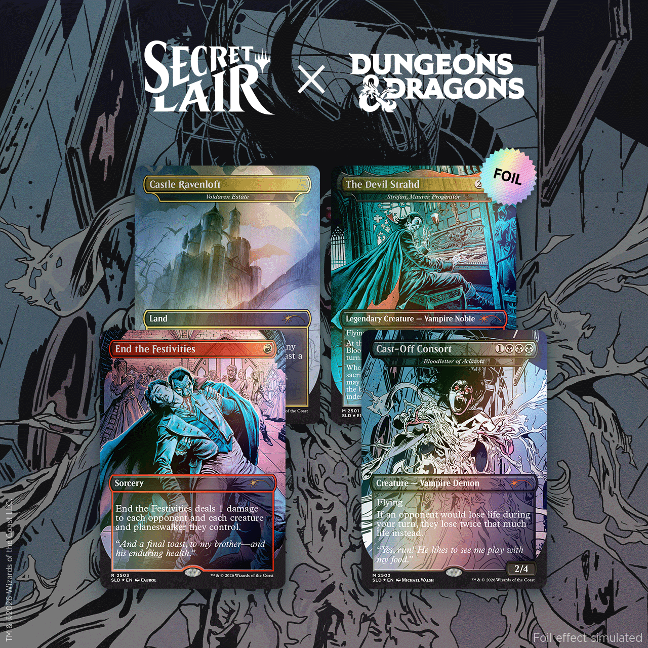 Secret Lair Drop Dungeons & Dragons Strahds Descent Foil