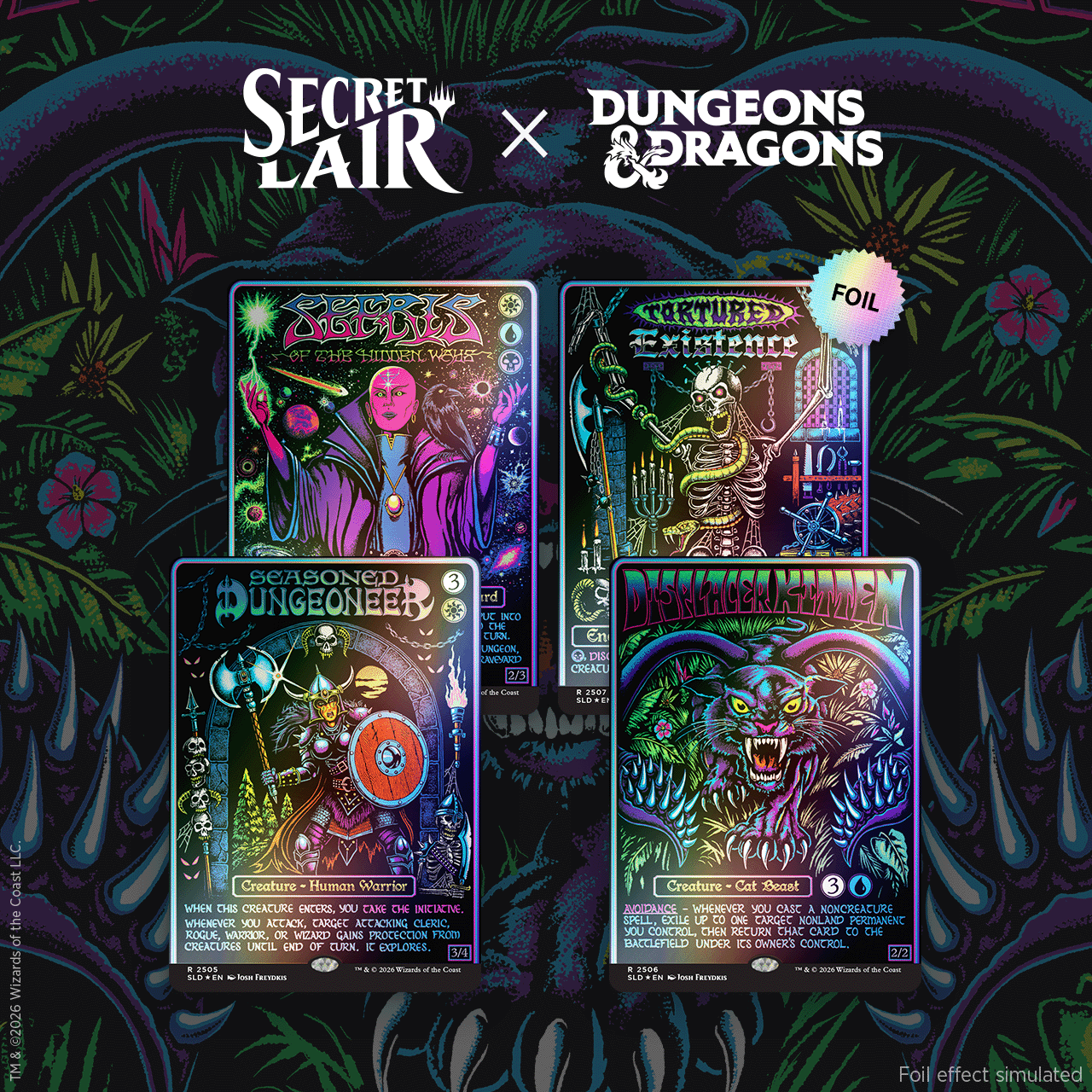 Secret Lair Drop Dungeons & Dragons Black Lights & Dark Dungeons Foil