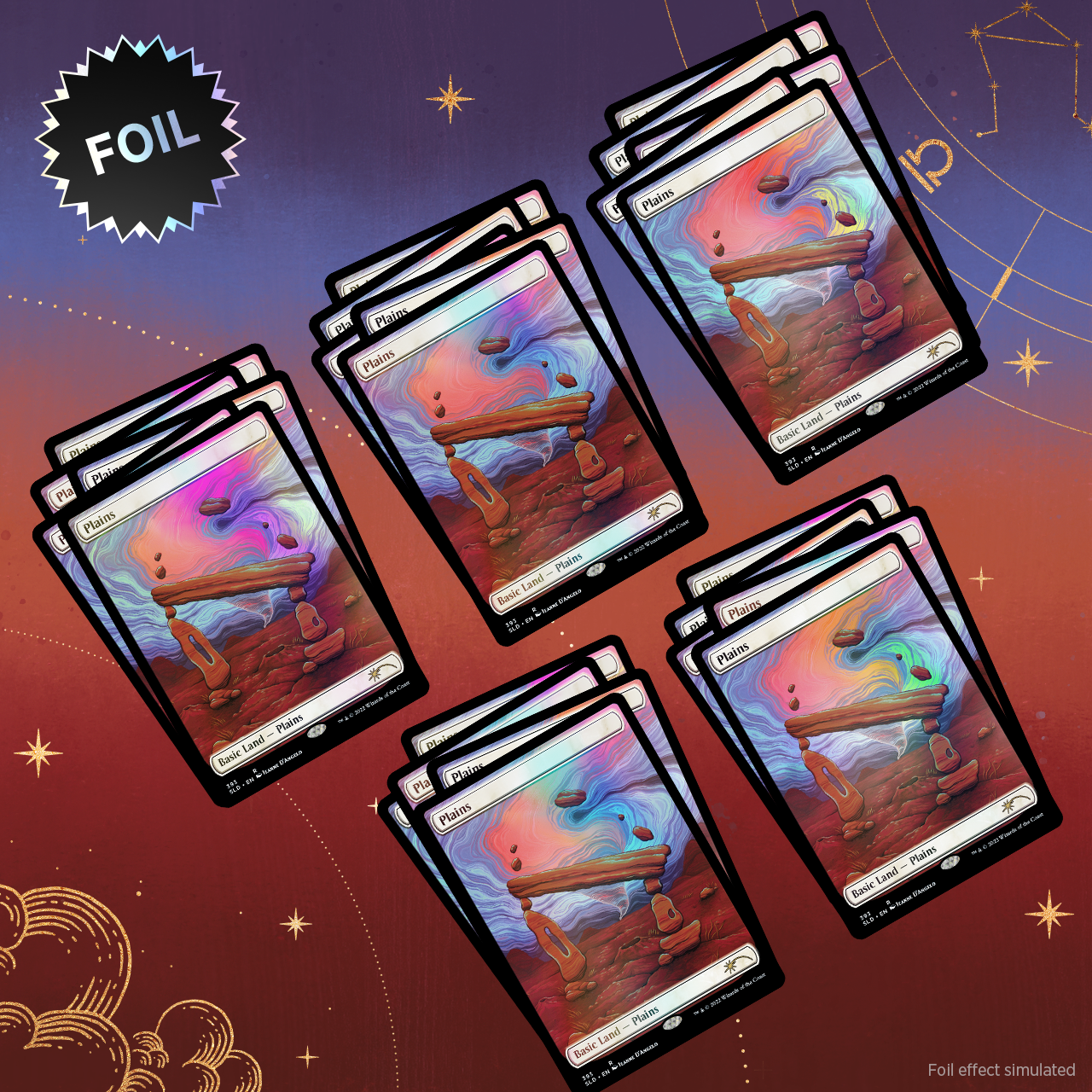 Secret Lair Bundle Astrology Lands Libra Foil