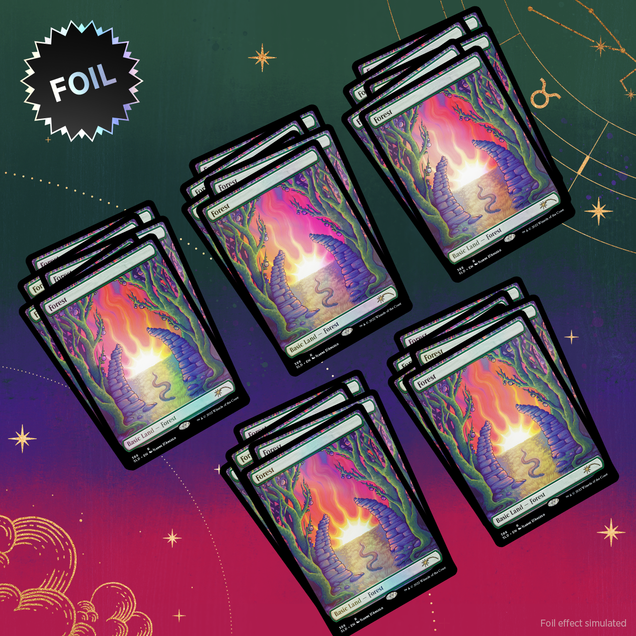 Secret Lair Bundle Astrology Lands Taurus Foil
