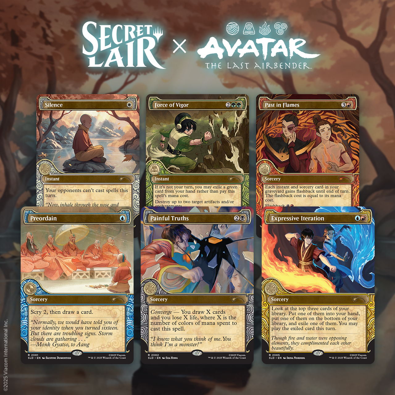 Secret Lair Drop Avatar The Last Airbender One with the Elements
