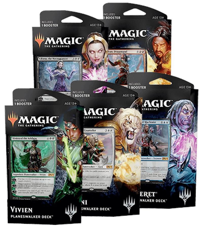 Core Set 2019 Planeswalker Decks Set of 5