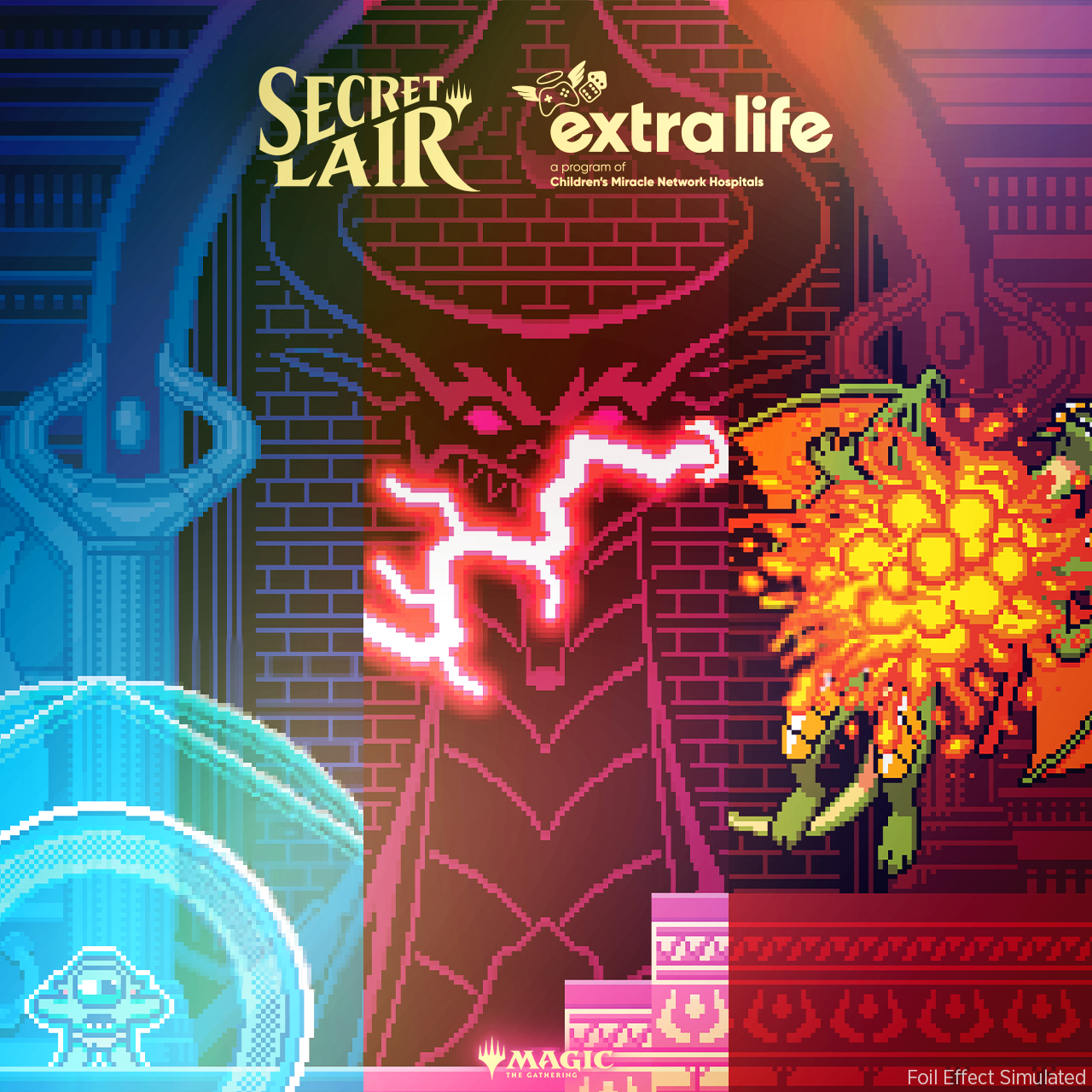 Secret Lair Drop Extra Life 2024 Pixel Perfect Rainbow Foil