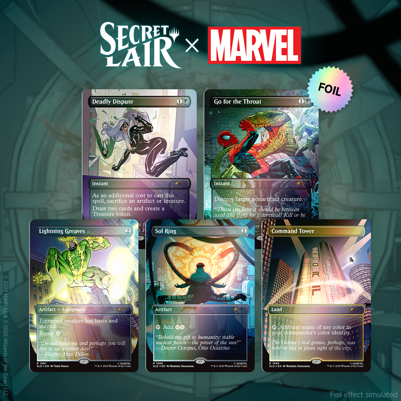 Secret Lair Drop Secret Lair x Marvels Spider-Man Villainous Plots Foil