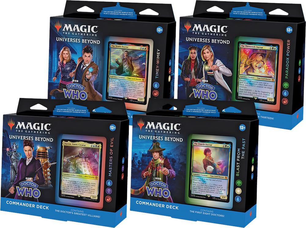 Doctor Who Commander Decks Set of 4