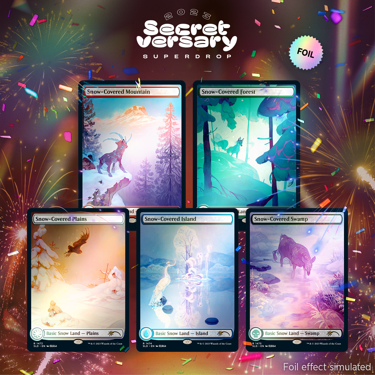 Secret Lair Drop Paradise Frost Rainbow Foil