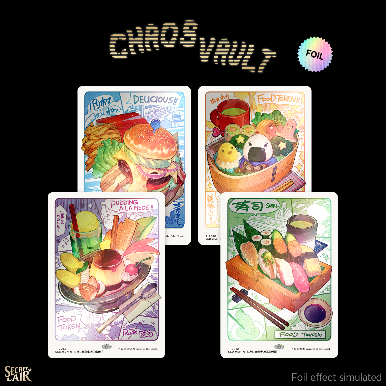 Secret Lair Drop Oishii Tokens Rainbow Foil