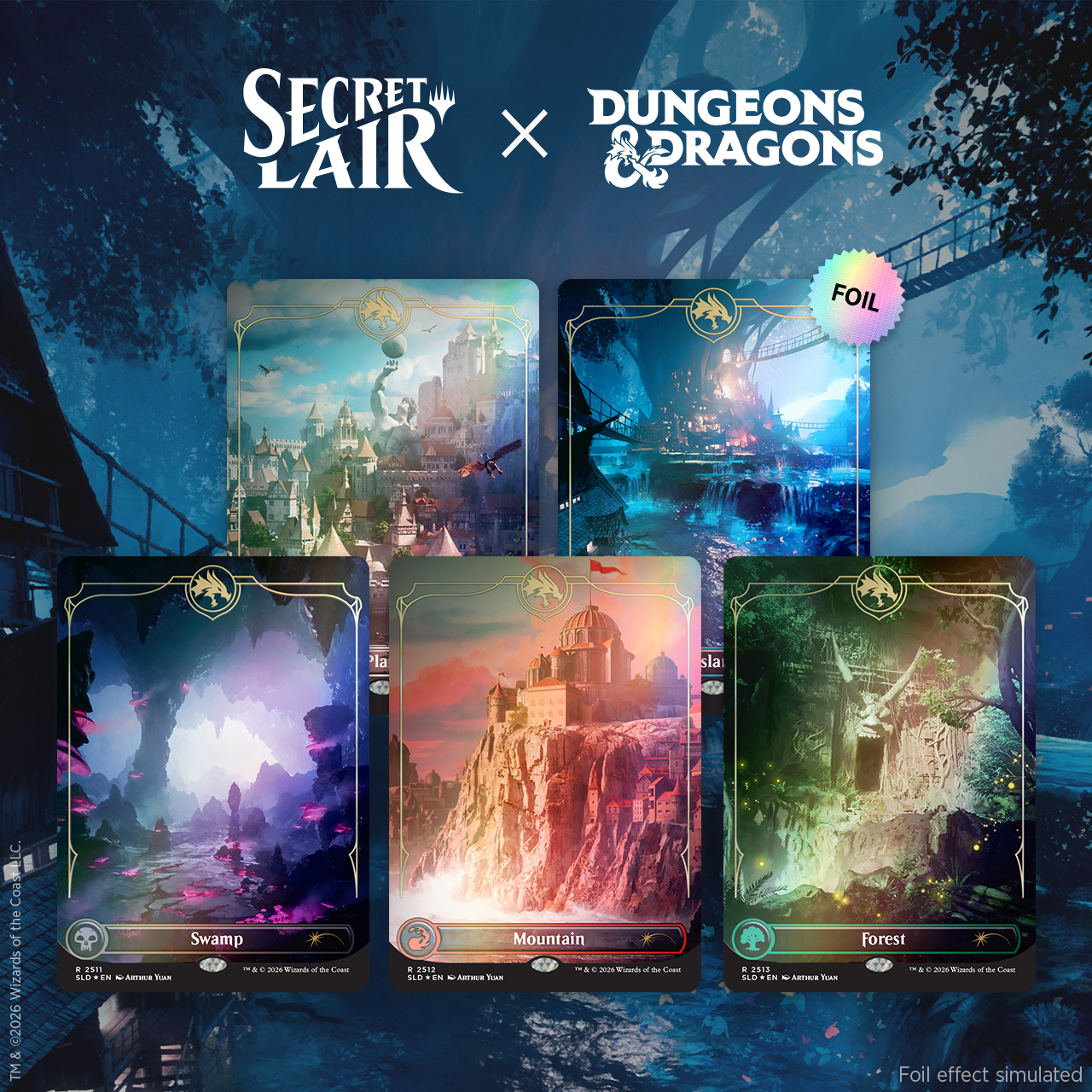 Secret Lair Drop Dungeons & Dragons Lands of the Forgotten Realms Foil