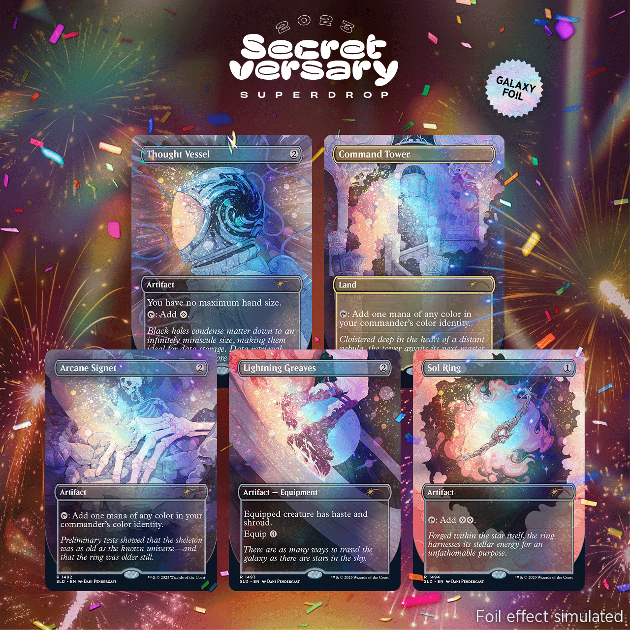 Secret Lair Drop Through the Wormhole Galaxy Foil