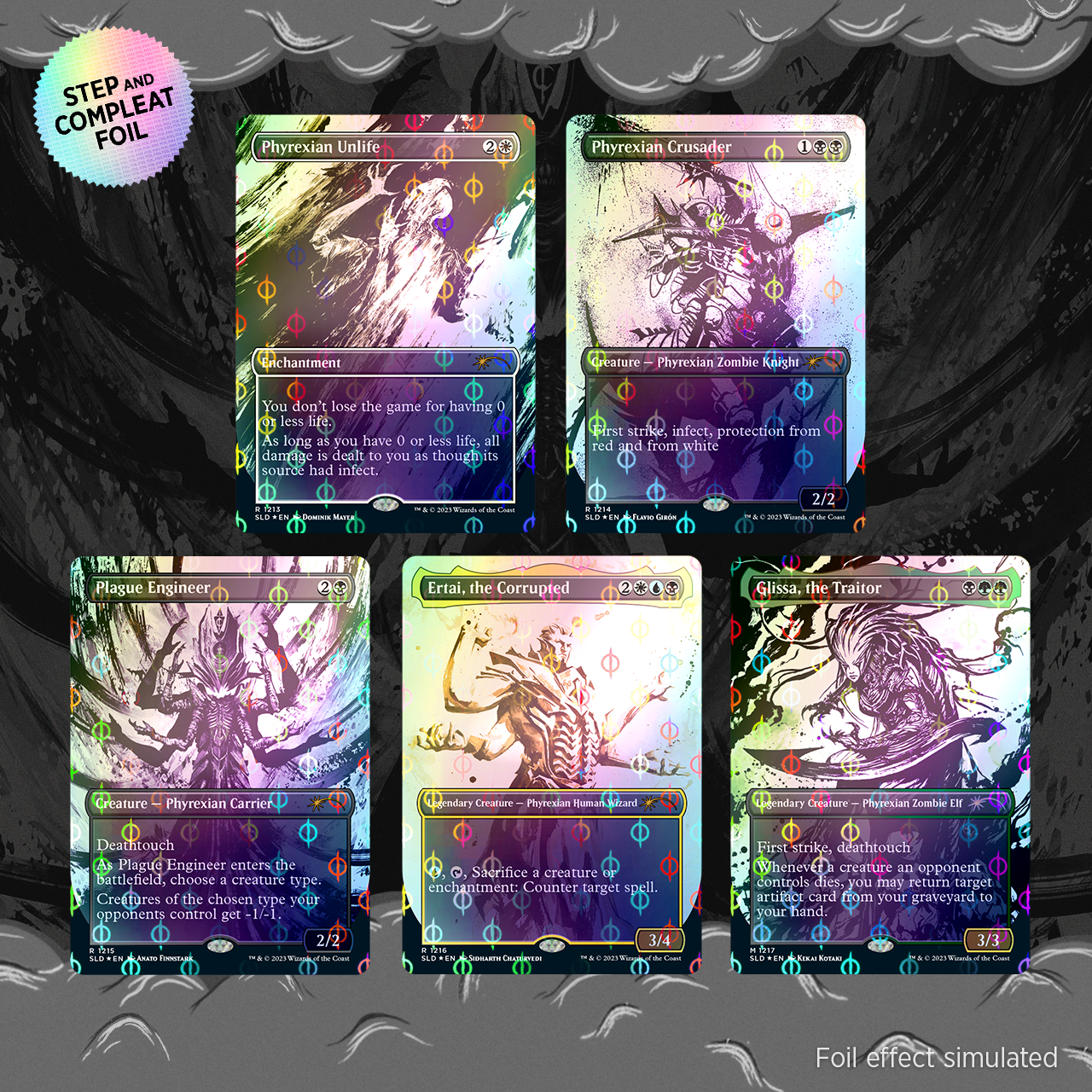 Secret Lair Drop Showcase All Will Be One Step and Compleat Foil