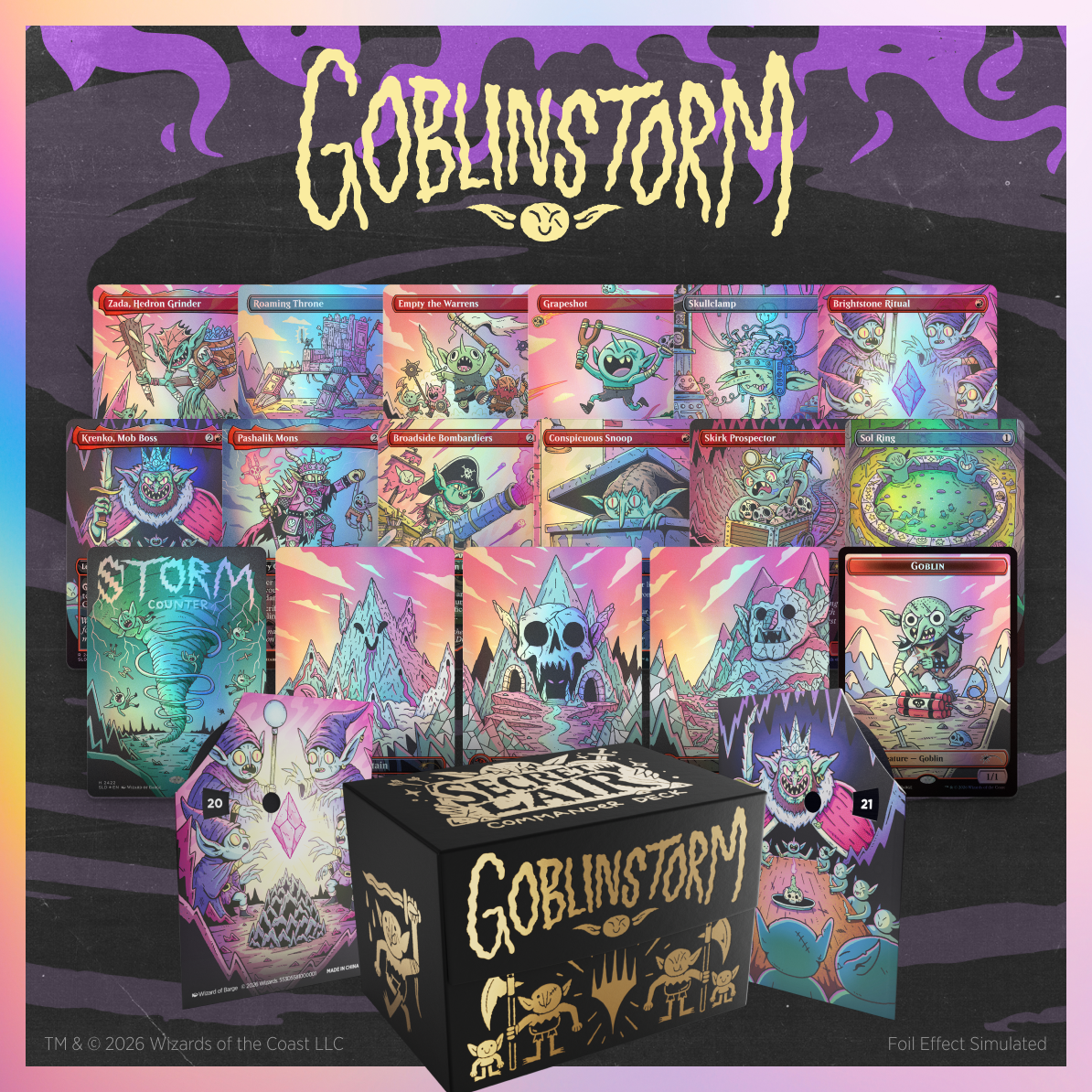 Secret Lair Commander Deck Goblin Storm