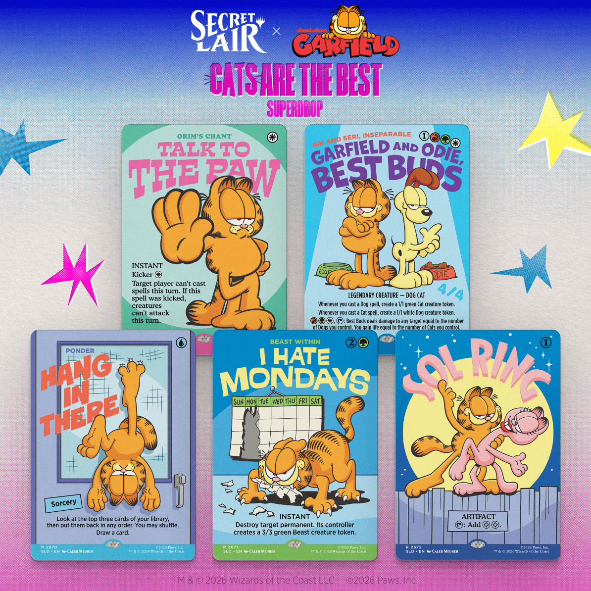 Secret Lair Drop Garfield Motivationally Challenged