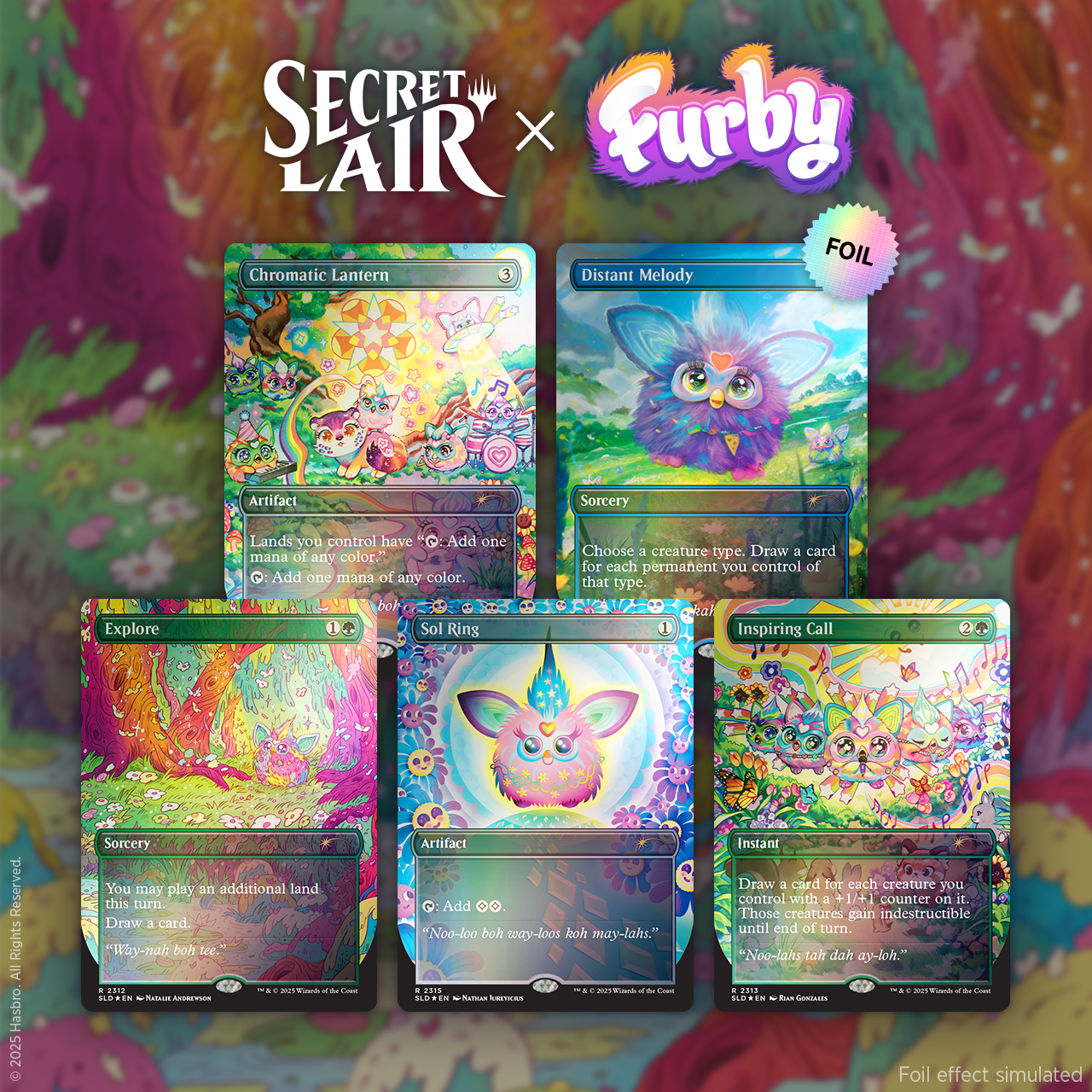 Secret Lair Drop Furby Doo ay Noo lah Foil