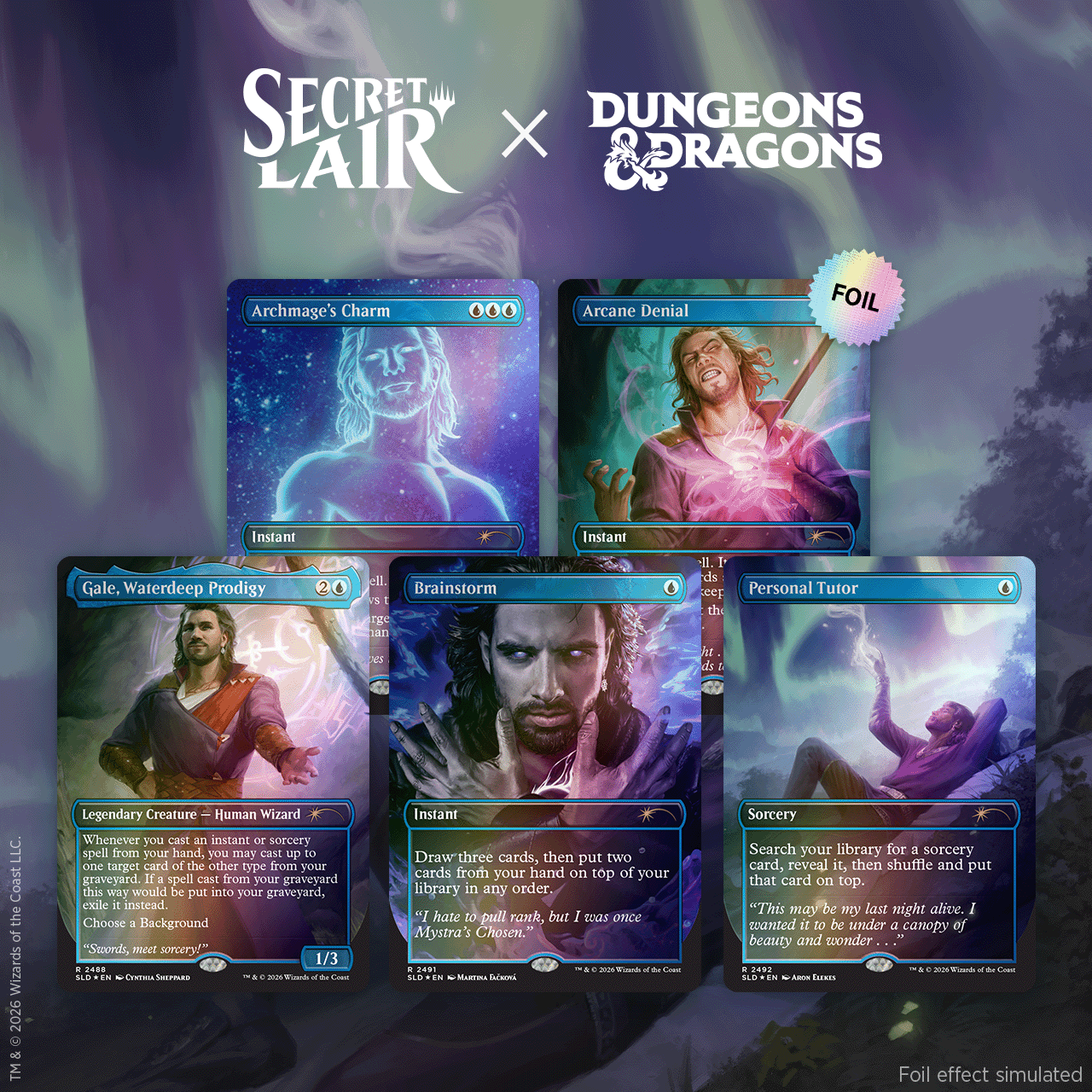 Secret Lair Drop Dungeons & Dragons Gales Ambition Foil