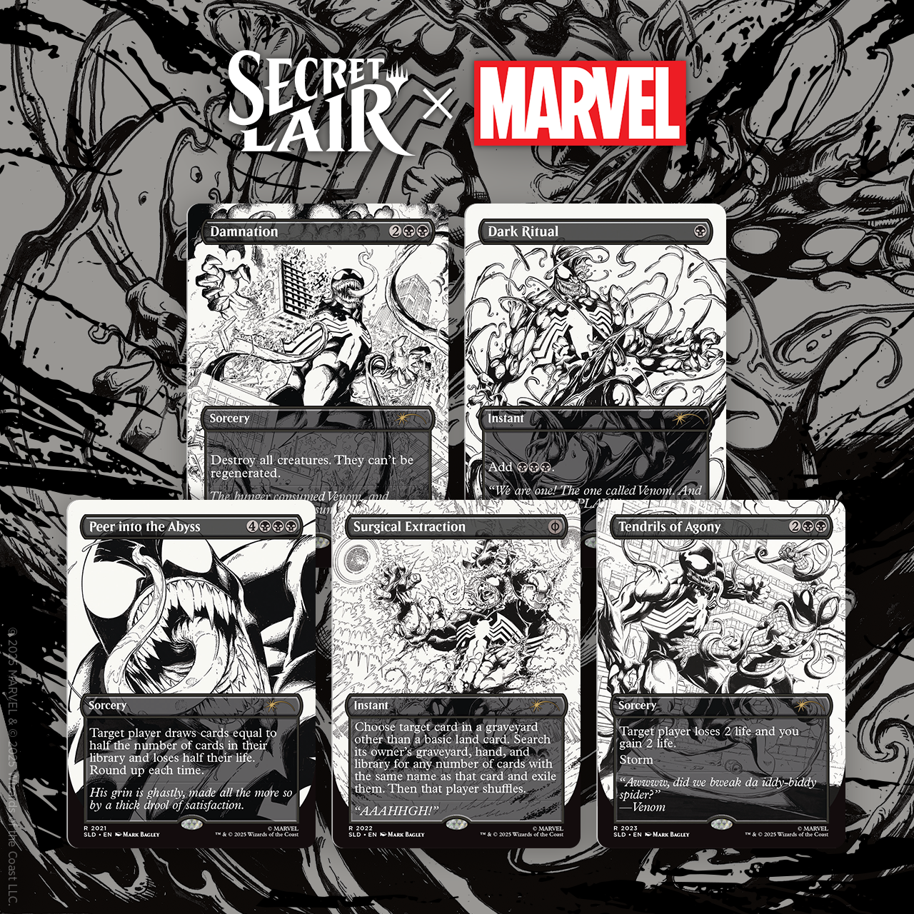 Secret Lair Drop Secret Lair x Marvels Spider-Man Venom Unleashed Inks