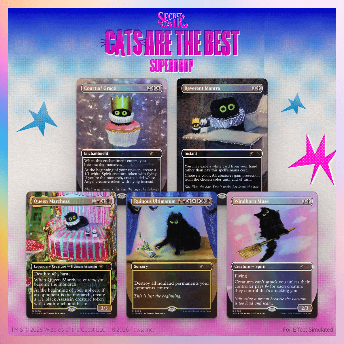 Secret Lair Drop Purr Majesty Foil