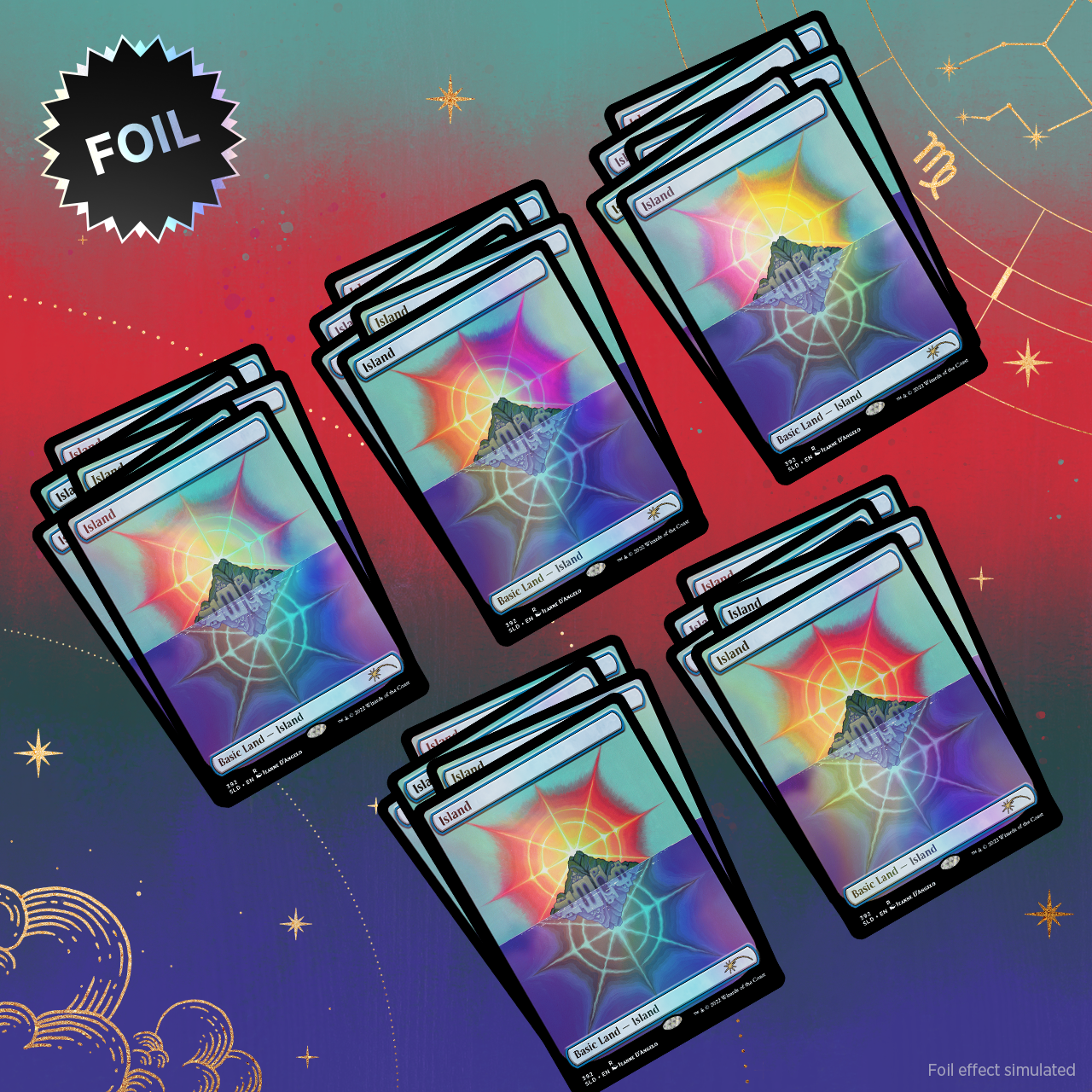 Secret Lair Bundle Astrology Lands Virgo Foil