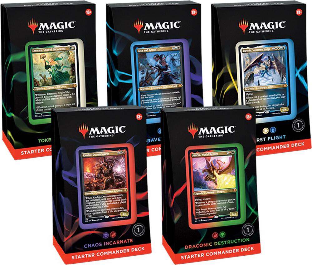 Starter Commander Decks Set of 5