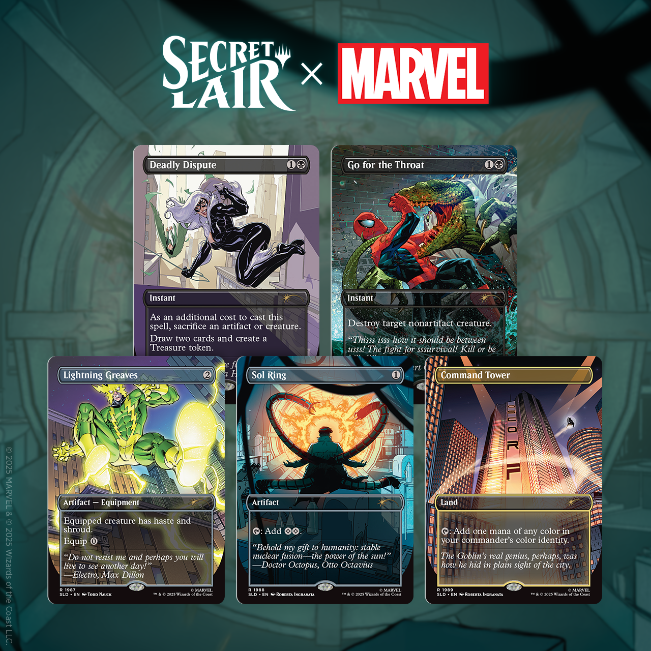 Secret Lair Drop Secret Lair x Marvels Spider-Man Villainous Plots