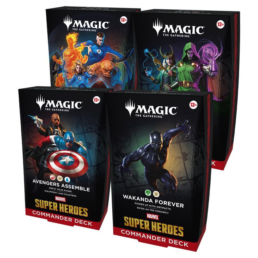 Marvel Super Heroes Commander Deck Set of 4