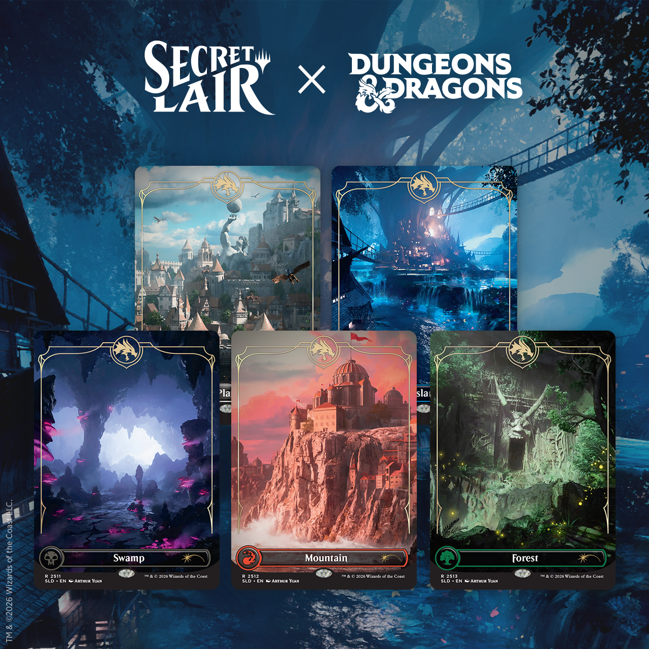 Secret Lair Drop Dungeons & Dragons Lands of the Forgotten Realms