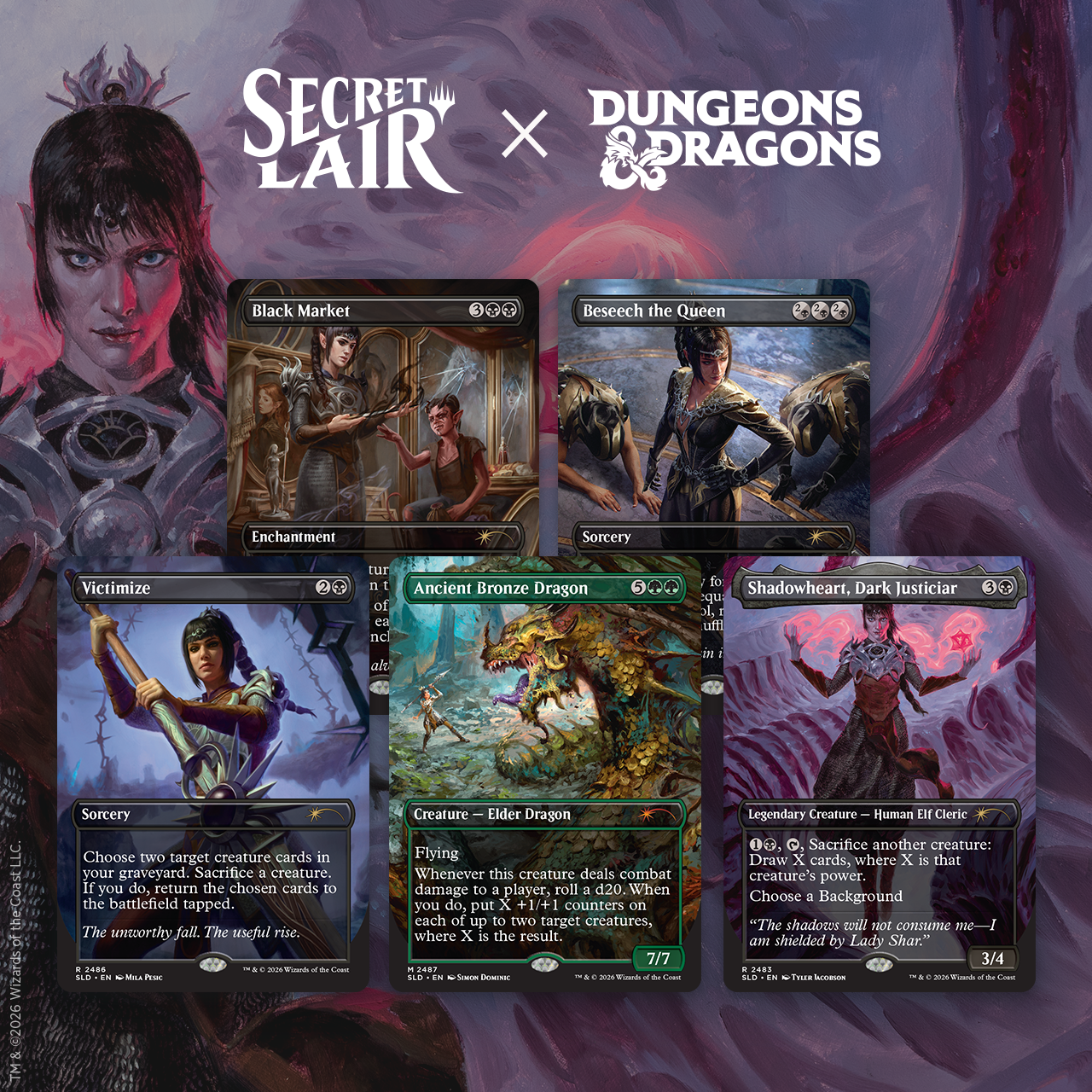Secret Lair Drop Dungeons & Dragons Shadowhearts Devotion