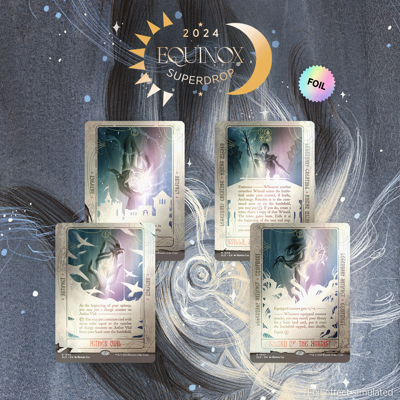 Secret Lair Drop Artist Series Rovina Cai Rainbow Foil